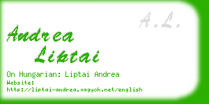 andrea liptai business card